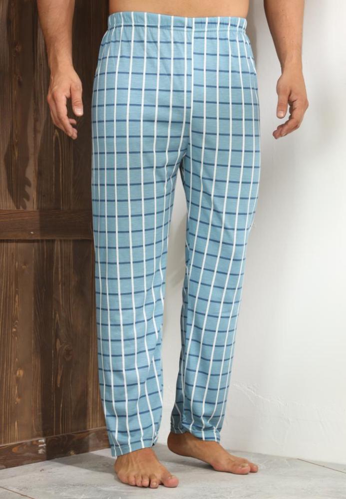 Pantaloni de Pijama ,Big Size ,Barbati,Culoare Turcoaz,Engros